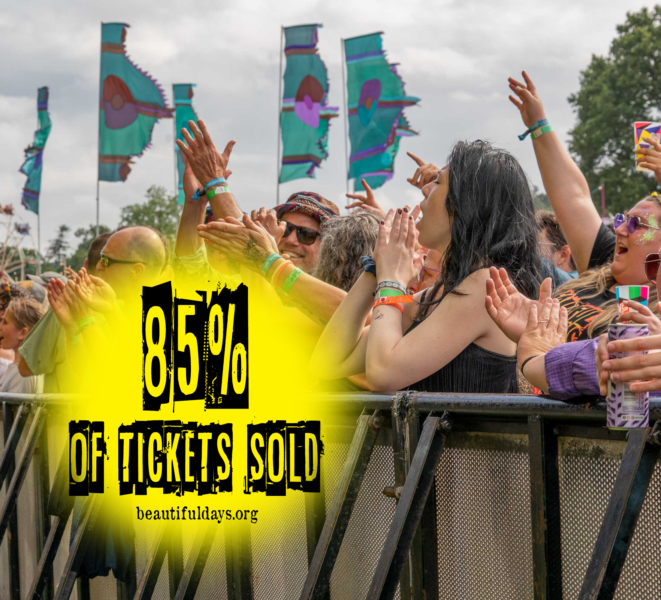 85% of tickets sold